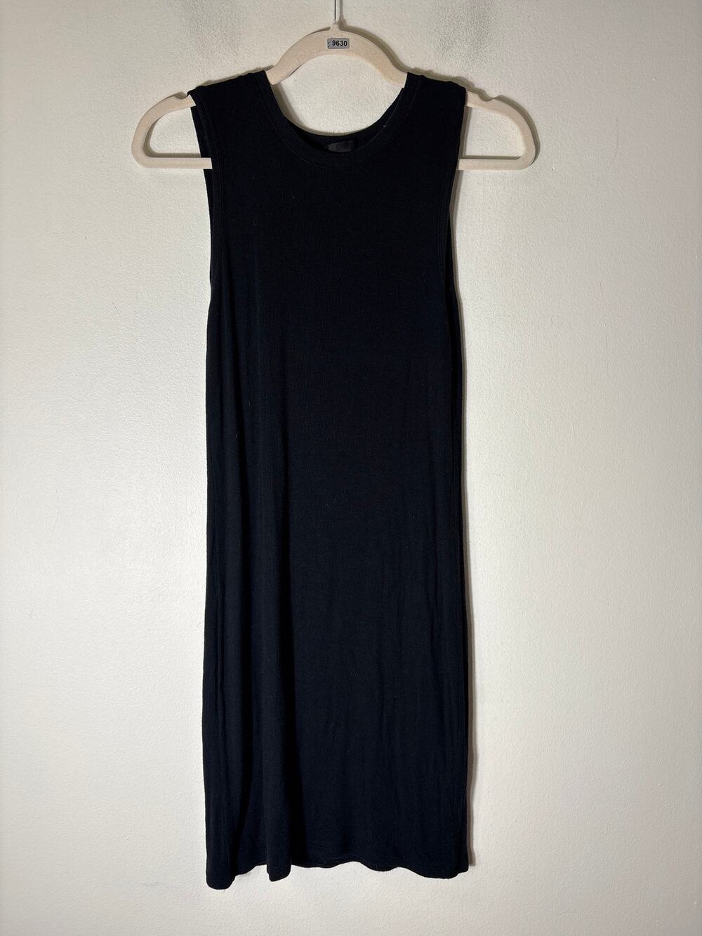 ATM Black Sleeveless Knit Knee Length Sweater Dress Sz S